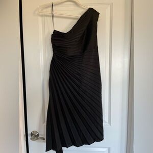 Banana Republic Factory one shoulder pleated dress.